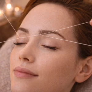 epilation au fil des sourcils
